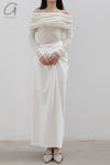 SWAYING/KNIT Water Soluble Wool Lapel SW22AW1T14 White PS50